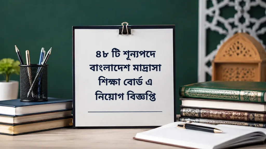 ৪৮ টি শূন্যপদে বাংলাদেশ মাদ্রাসা শিক্ষা বোর্ড এ নিয়োগ বিজ্ঞপ্তি ২০২৬